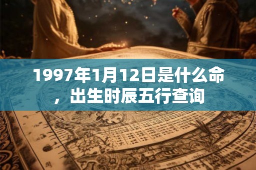 1997年1月12日是什么命,出生时辰五行查询 1997年1月12日是什么命,出生时辰五行查询