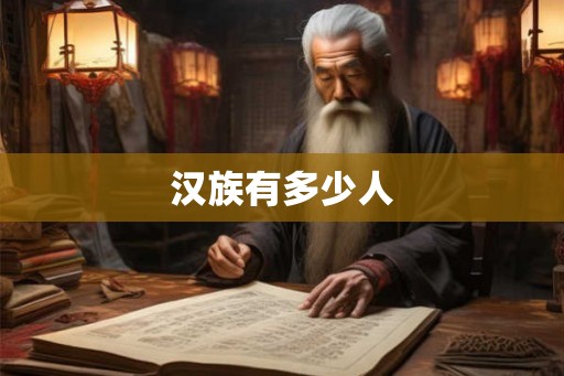 汉族有多少人
