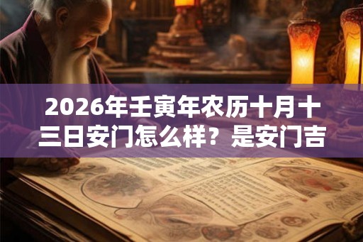2026年壬寅年农历十月十三日安门怎么样？是安门吉日吗？