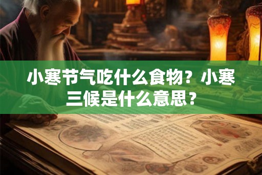 小寒节气吃什么食物？小寒三候是什么意思？