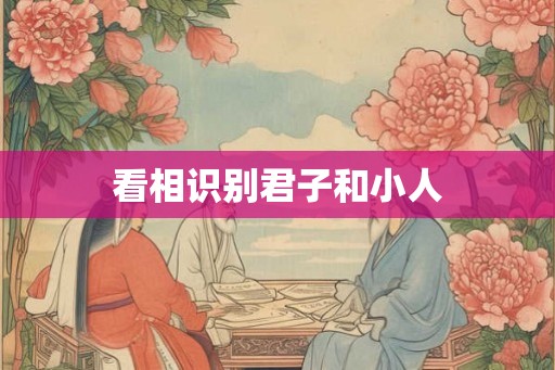 看相识别君子和小人