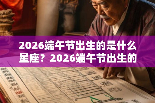 2026端午节出生的是什么星座？2026端午节出生的宝宝好吗？