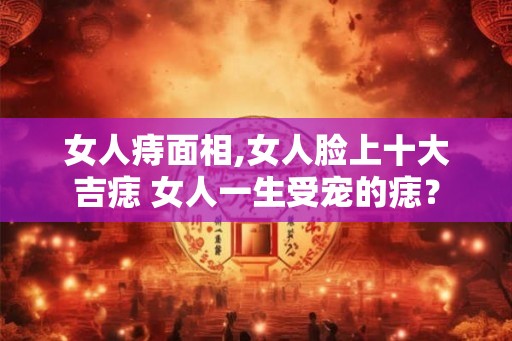 女人痔面相,女人脸上十大吉痣 女人一生受宠的痣？