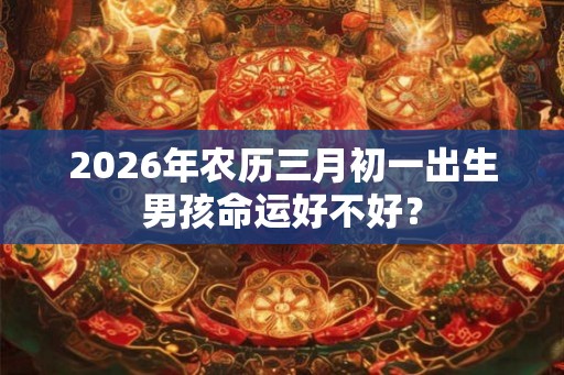 2026年农历三月初一出生男孩命运好不好？
