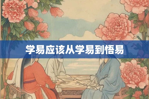 学易应该从学易到悟易
