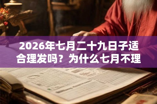 2026年七月二十九日子适合理发吗？为什么七月不理发？