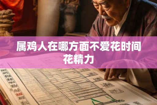 属鸡人在哪方面不爱花时间花精力 属鸡人在哪方面不爱花时间花精力