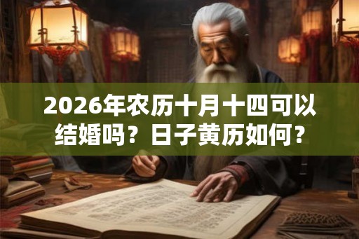 2026年农历十月十四可以结婚吗？日子黄历如何？