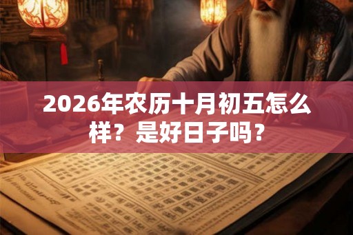 2026年农历十月初五怎么样？是好日子吗？