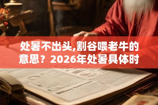 处暑不出头,割谷喂老牛的意思？2026年处暑具体时间？