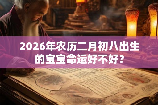 2026年农历二月初八出生的宝宝命运好不好？