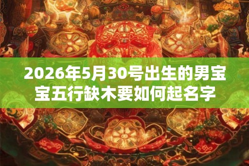 2026年5月30号出生的男宝宝五行缺木要如何起名字