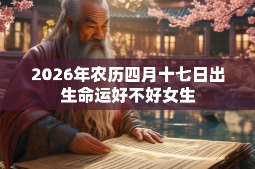2026年农历四月十七日出生命运好不好女生