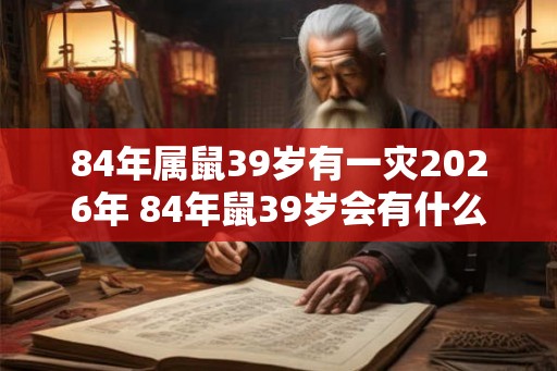 84年属鼠39岁有一灾2026年 84年鼠39岁会有什么灾