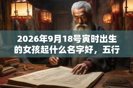 2026年9月18号寅时出生的女孩起什么名字好，五行属什么