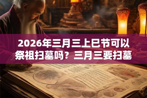 2026年三月三上巳节可以祭祖扫墓吗？三月三要扫墓上坟吗？