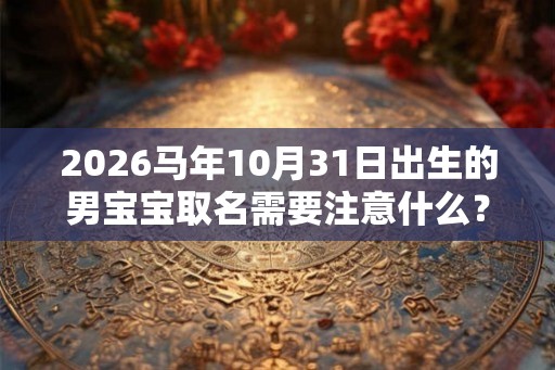 2026马年10月31日出生的男宝宝取名需要注意什么？