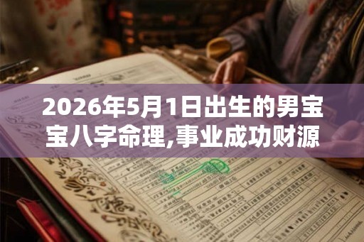 2026年5月1日出生的男宝宝八字命理,事业成功财源滚滚