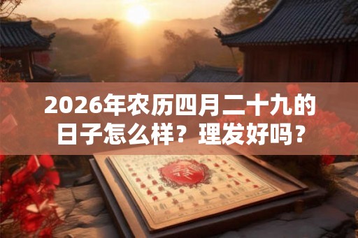 2026年农历四月二十九的日子怎么样？理发好吗？