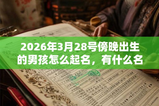 2026年3月28号傍晚出生的男孩怎么起名,有什么名字推荐? 2026年3月28号傍晚出生的男孩怎么起名,有什么名字推荐?