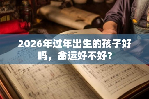 2026年过年出生的孩子好吗，命运好不好？