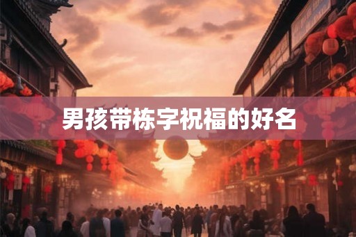 男孩带栋字祝福的好名