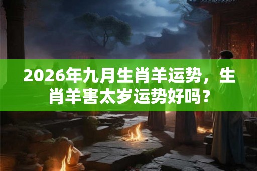 2026年九月生肖羊运势，生肖羊害太岁运势好吗？