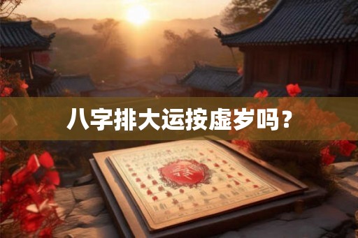 八字排大运按虚岁吗？