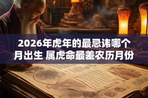 2026年虎年的最忌讳哪个月出生 属虎命最差农历月份