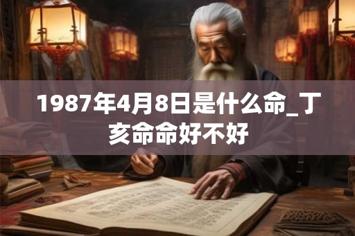1987年4月8日是什么命_丁亥命命好不好