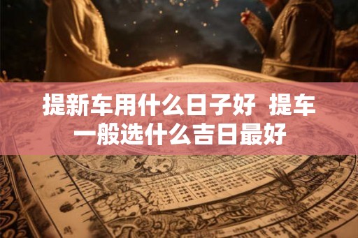 提新车用什么日子好  提车一般选什么吉日最好