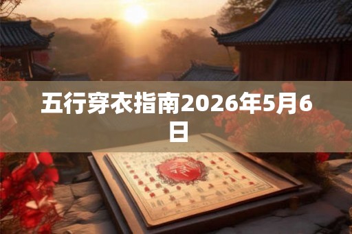 五行穿衣指南2026年5月6日 五行穿衣指南2026年5月6日