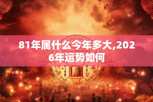 81年属什么今年多大,2026年运势如何 81年属什么今年多大,2026年运势如何