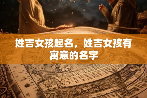 姓吉女孩起名，姓吉女孩有寓意的名字