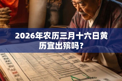 2026年农历三月十六日黄历宜出殡吗？