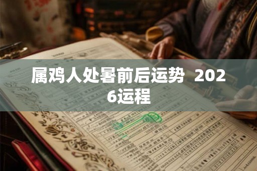 属鸡人处暑前后运势  2026运程