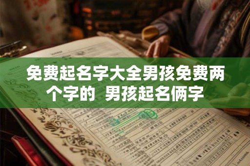 免费起名字大全男孩免费两个字的 男孩起名俩字 免费起名字大全男孩免费两个字的 男孩起名俩字