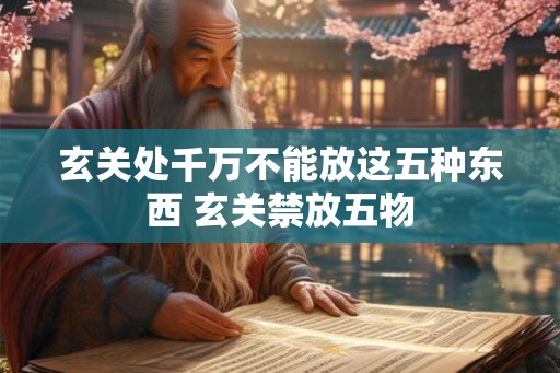 玄关处千万不能放这五种东西 玄关禁放五物