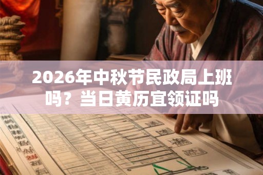 2026年中秋节民政局上班吗？当日黄历宜领证吗