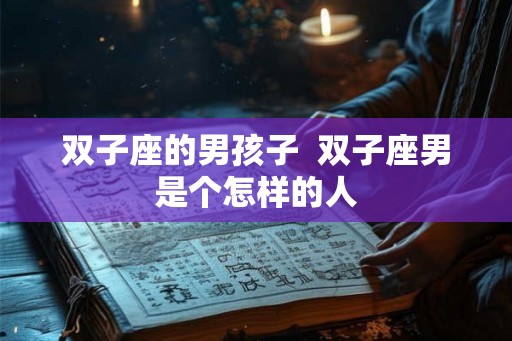 双子座的男孩子  双子座男是个怎样的人