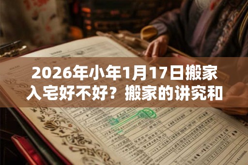 2026年小年1月17日搬家入宅好不好?搬家的讲究和忌讳? 2026年小年1月17日搬家入宅好不好?搬家的讲究和忌讳?