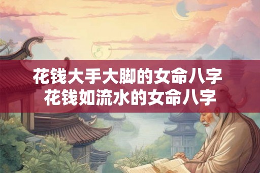 花钱大手大脚的女命八字 花钱如流水的女命八字
