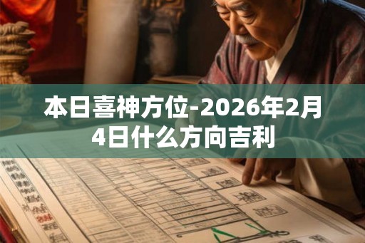 本日喜神方位-2026年2月4日什么方向吉利