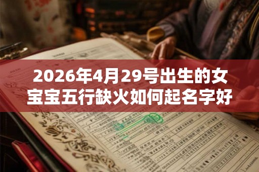 2026年4月29号出生的女宝宝五行缺火如何起名字好