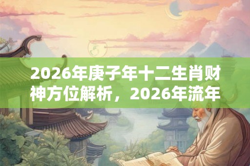 2026年庚子年十二生肖财神方位解析，2026年流年财神位