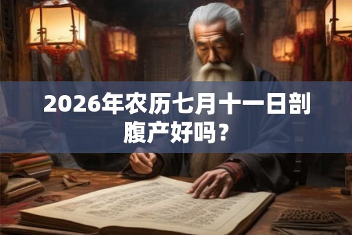 2026年农历七月十一日剖腹产好吗？