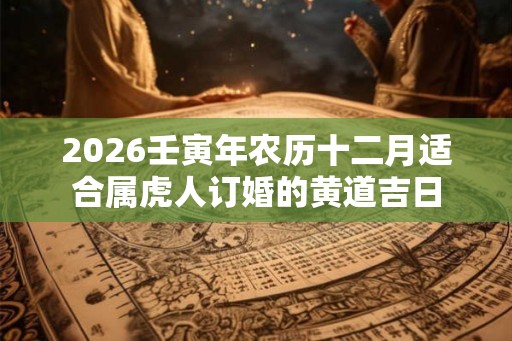 2026壬寅年农历十二月适合属虎人订婚的黄道吉日