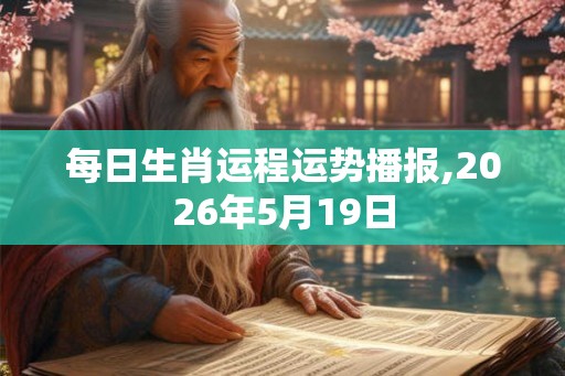 每日生肖运程运势播报,2026年5月19日