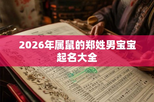2026年属鼠的郑姓男宝宝起名大全 2026年属鼠的郑姓男宝宝起名大全