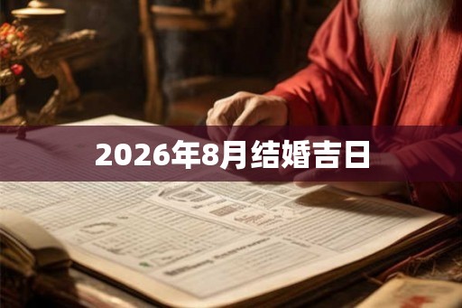 2026年8月结婚吉日